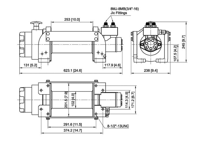 BADGER 10 HYDRAULIC WINCH