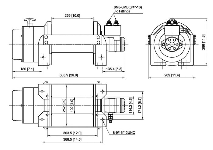 BADGER 15 HYDRAULIC WINCH