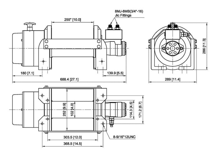BADGER 18 HYDRAULIC WINCH