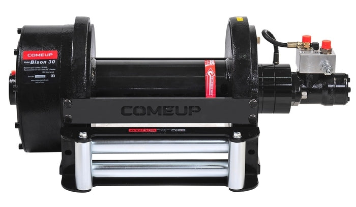 BISON 30 HYDRAULIC WINCH Long Drum