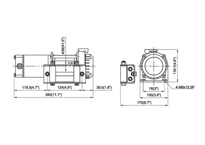 CUB 2, 12V WINCH