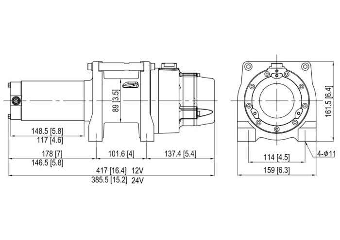 GTD-1200 12V 1,200lb DC Hoist