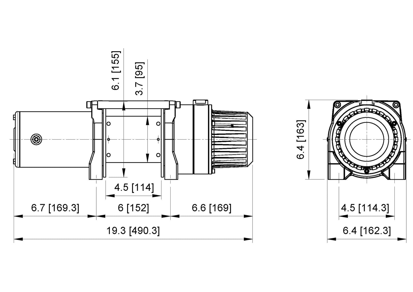 GTD-1800 12V Hoist Only