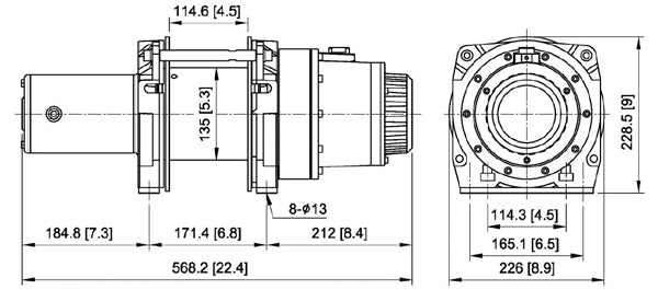 GTD-2800 12V 2,800lb DC Hoist