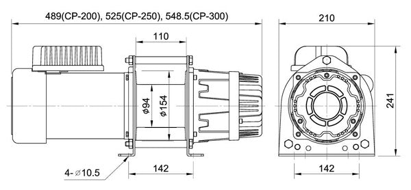 AC Hoist - CP300 115V - 780 lbs.
