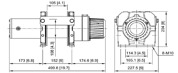 GTD-2200 12V 2,200lb DC Hoist